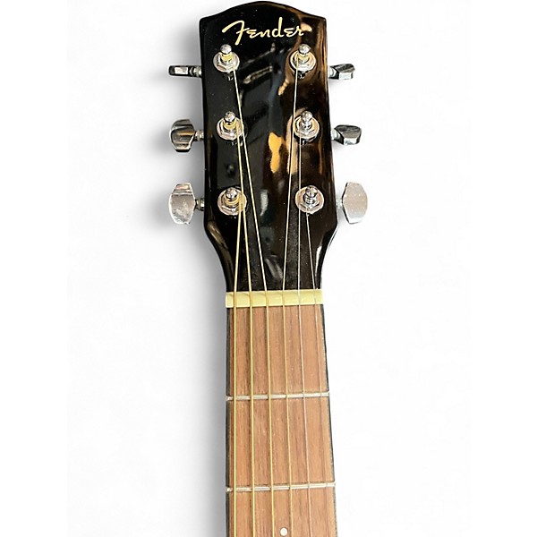 Used Fender Cd60sce Black Acoustic Electric Guitar