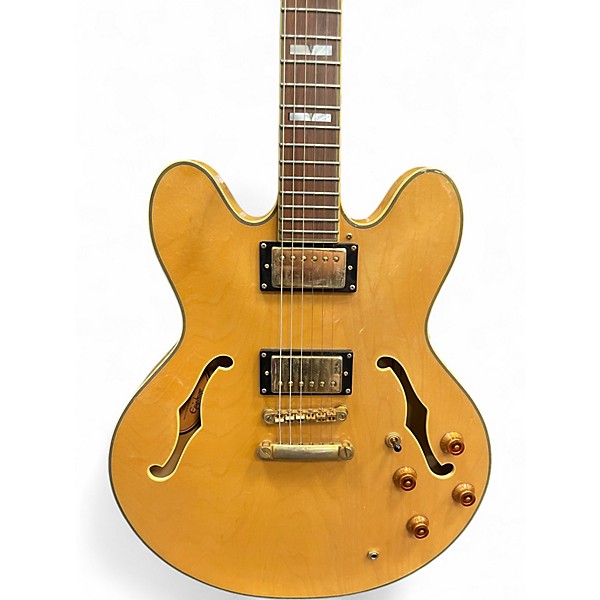 Used 2005 Epiphone Sheraton II Natural Hollow Body Electric Guitar