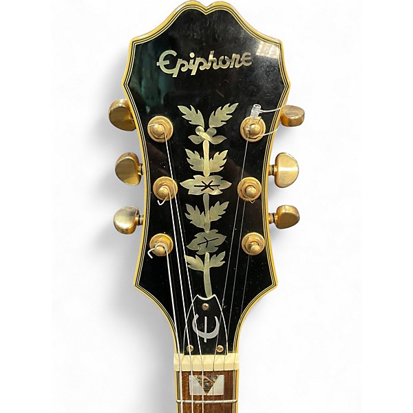 Used 2005 Epiphone Sheraton II Natural Hollow Body Electric Guitar