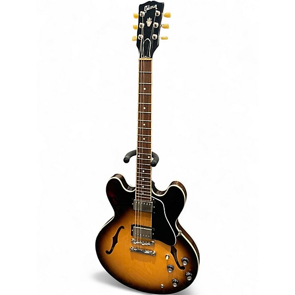 Used Gibson ES335 DOT Vintage Sunburst Hollow Body Electric Guitar