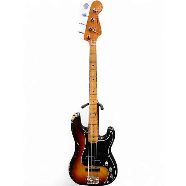 Vintage 1978 Fender Precision Bass 3 Tone Sunburst Electric Bass Guitar