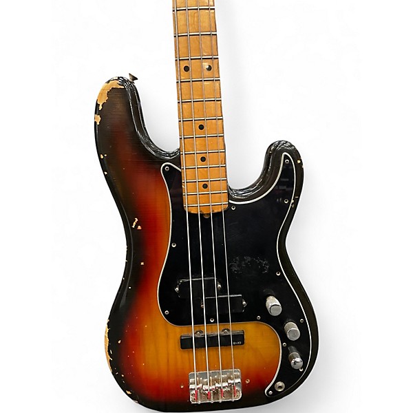 Vintage 1978 Fender Precision Bass 3 Tone Sunburst Electric Bass Guitar