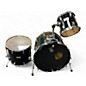 Used Pearl 3 Piece WORLD SERIES Black Drum Kit thumbnail