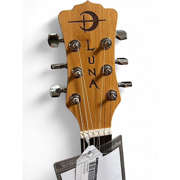 Used Luna WL Bamboo GAE Natural Acoustic Electric Guitar