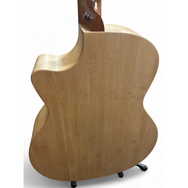 Used Luna WL Bamboo GAE Natural Acoustic Electric Guitar