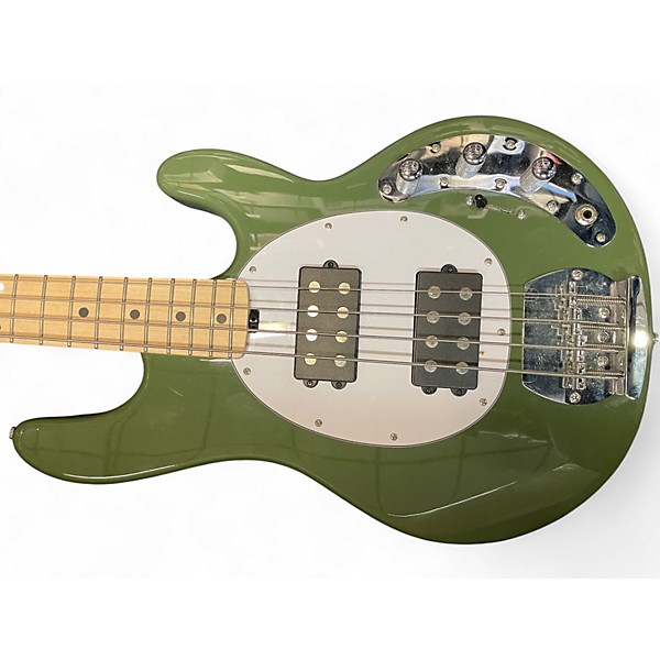 Used Sterling by Music Man Sting Ray Royal Olive Electric Bass Guitar