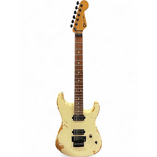 Used Charvel Pro-Mod Relic Series SD1 WEATHERED WHITE Solid Body Electric Guitar