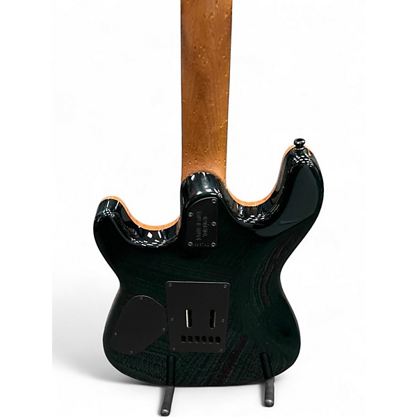 Used Ernie Ball Music Man SABRE HH GREEN BURST Solid Body Electric Guitar