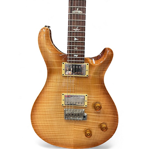 Used PRS Custom 22 10 Top Amber Solid Body Electric Guitar