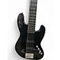 Used Squier Deluxe Jazz Bass Active V 5 String Black Electric Bass Guitar thumbnail