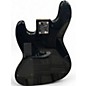 Used Squier Deluxe Jazz Bass Active V 5 String Black Electric Bass Guitar