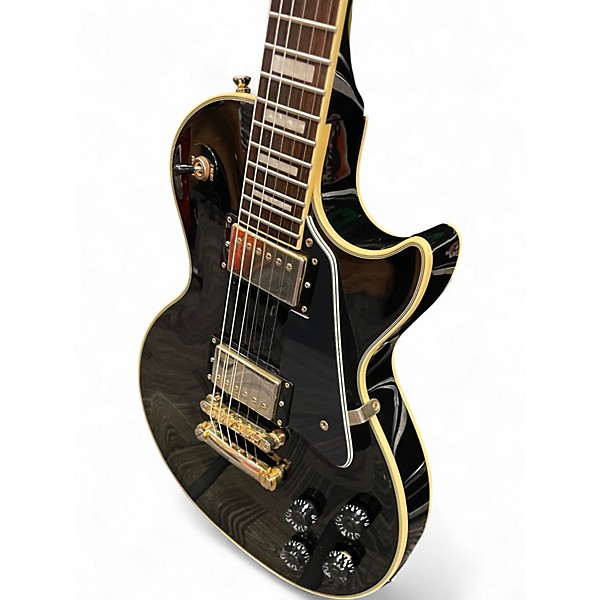 Used Epiphone Les Paul Custom Pro Ebony Solid Body Electric Guitar