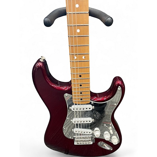 Used Fender Standard Stratocaster Wine Red Solid Body Electric Guitar
