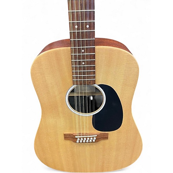 Used Martin DX2E 12-STRING Natural 12 String Acoustic Electric Guitar