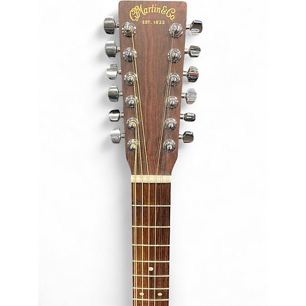 Used Martin DX2E 12-STRING Natural 12 String Acoustic Electric Guitar