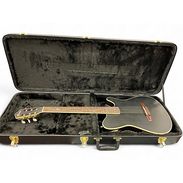 Used Ibanez TOD10N Tim Henson Signature Black Classical Acoustic Electric Guitar