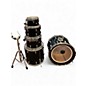 Vintage 1970s Slingerland 5 Piece ROCK OUTFIT Black Drum Kit thumbnail