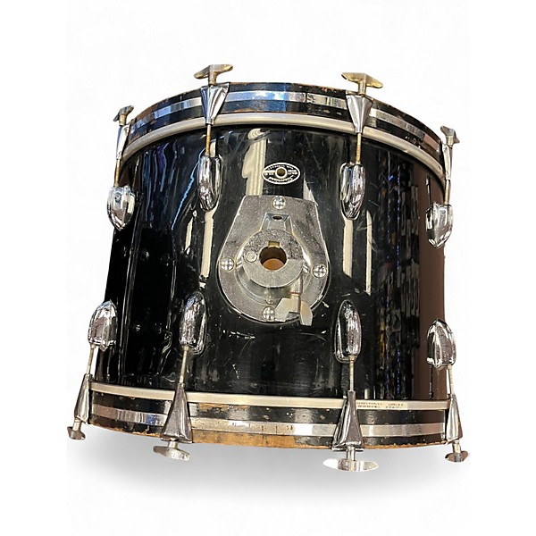 Vintage 1970s Slingerland 5 Piece ROCK OUTFIT Black Drum Kit