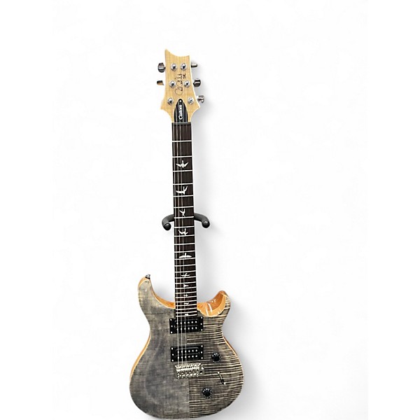 Used PRS SE Custom 24 grey flame Solid Body Electric Guitar