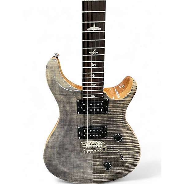 Used PRS SE Custom 24 grey flame Solid Body Electric Guitar