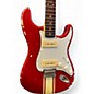 Used Nichols Custom Guitar Build #033 Lightly Relic Worn Red w/ White Stripe Solid Body Electric Guitar