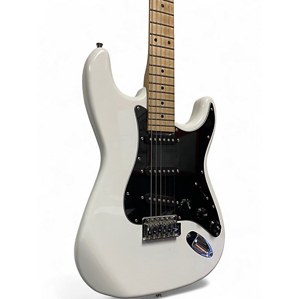 Used Glarry S Style White Solid Body Electric Guitar