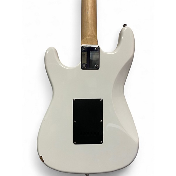 Used Glarry S Style White Solid Body Electric Guitar