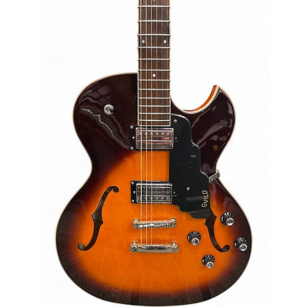 Used Guild SF1SC 2 Color Sunburst Hollow Body Electric Guitar