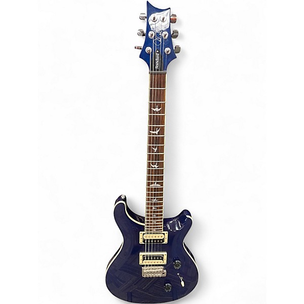 Used PRS SE Custom 24 Blue Burst Solid Body Electric Guitar