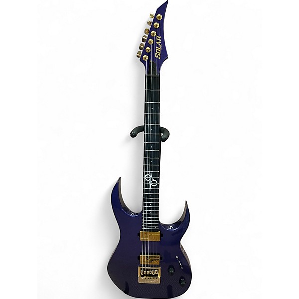 Used Solar Guitars SR1.6AMP Purple Solid Body Electric Guitar