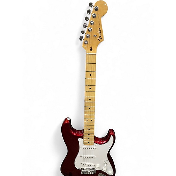 Used Fender Standard Stratocaster Wine Red Solid Body Electric Guitar