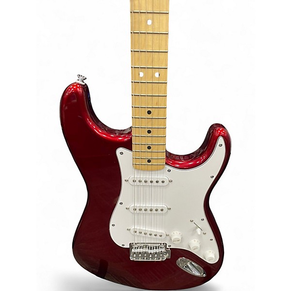Used Fender Standard Stratocaster Wine Red Solid Body Electric Guitar