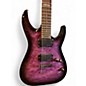 Used ESP LTD MH100QMNT Purple Burst Solid Body Electric Guitar