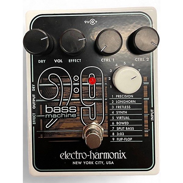 Used Electro-Harmonix BASS9 Bass Machine Bass Effect Pedal