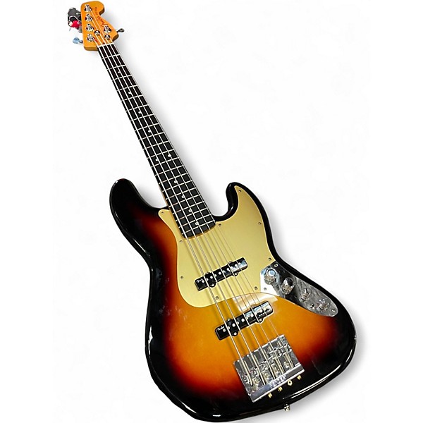 Used Fender American Ultra Jazz Bass V Sunburst Electric Bass Guitar