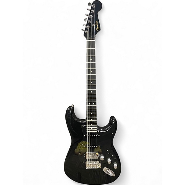 Used Fender Limited Edition Player Stratocaster HSS Black Solid Body Electric Guitar