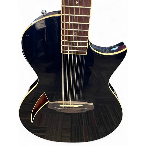 Used ESP LTD TL12 Black 12 String Acoustic Electric Guitar