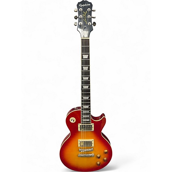 Used Epiphone Les Paul Standard Pro Cherry Sunburst Solid Body Electric Guitar