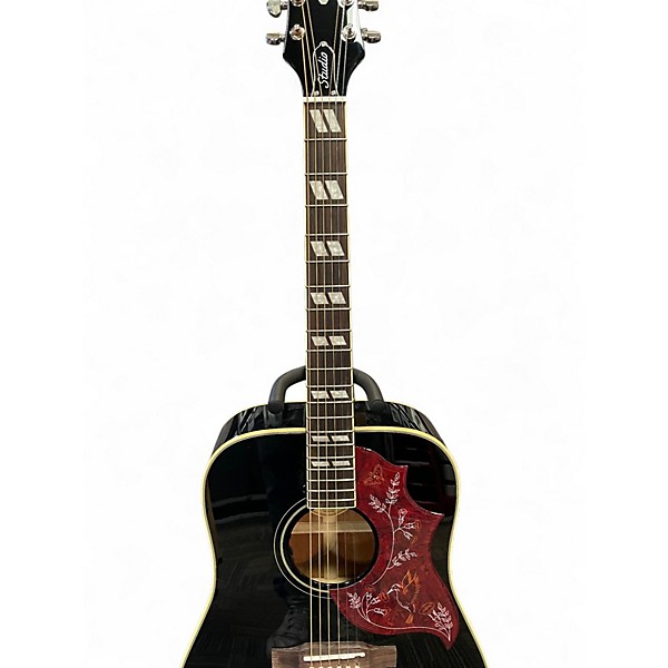 Used Epiphone Hummingbird Studio Black Acoustic Electric Guitar