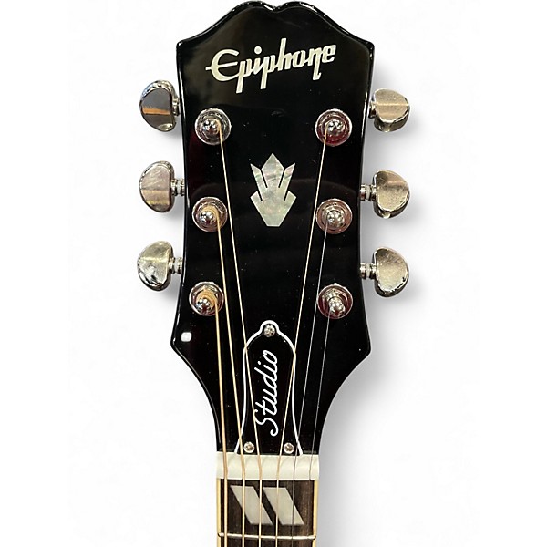 Used Epiphone Hummingbird Studio Black Acoustic Electric Guitar