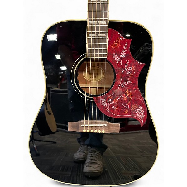 Used Epiphone Hummingbird Studio Black Acoustic Electric Guitar