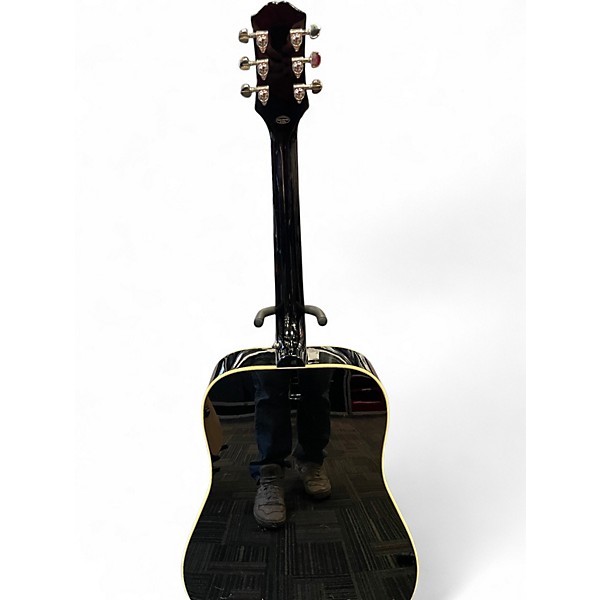 Used Epiphone Hummingbird Studio Black Acoustic Electric Guitar