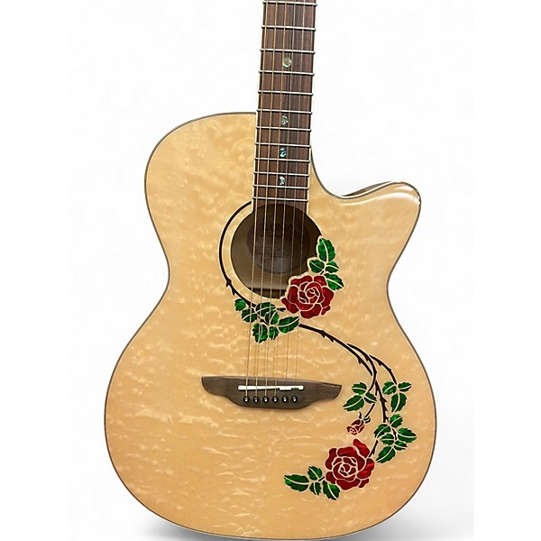 Used Luna FLO RSE Natural Acoustic Guitar