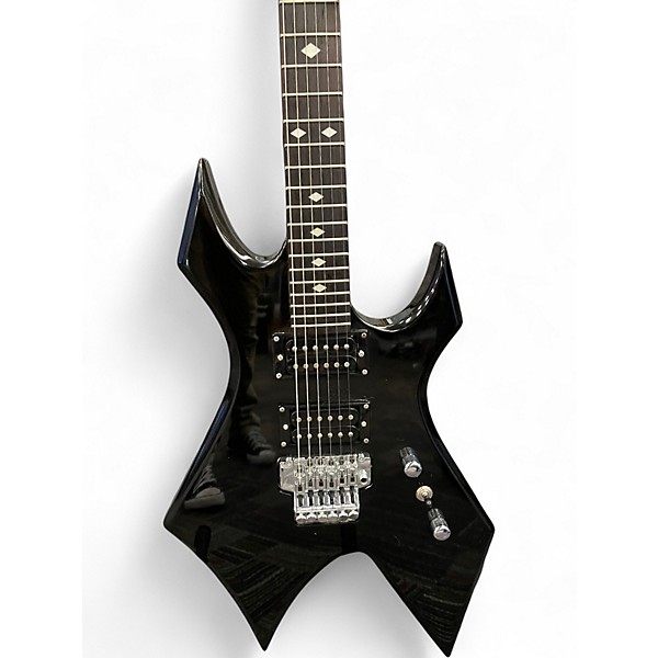 Used B.C. Rich Warlock with Floyd Rose Metallic Black Solid Body Electric Guitar