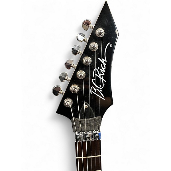 Used B.C. Rich Warlock with Floyd Rose Metallic Black Solid Body Electric Guitar