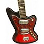 Vintage 1960s Harmony Silhouette 2 Tone Sunburst Solid Body Electric Guitar