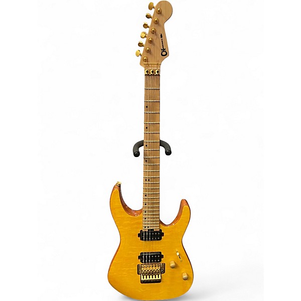 Used Charvel Pro-Mod DK24 HH FR M DARK AMBER Solid Body Electric Guitar