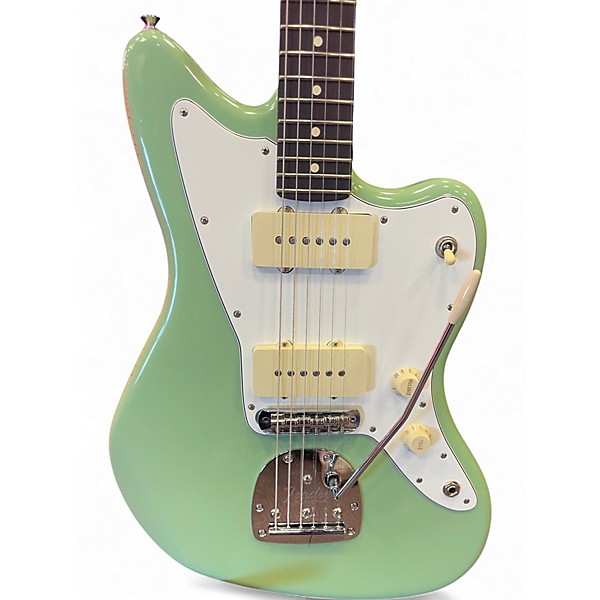 Used Fender Modern Player Jazzmaster Mint Green Solid Body Electric Guitar