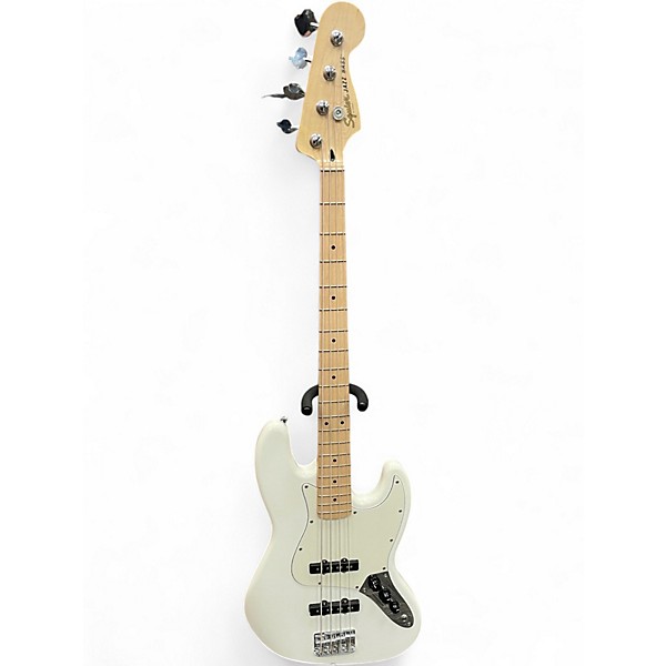 Used Squier Affinity Jazz Bass Olympic White Electric Bass Guitar