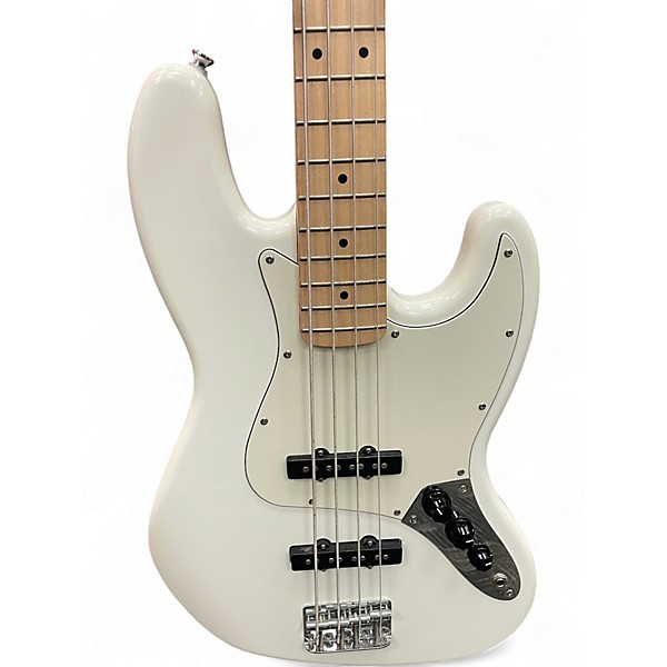 Used Squier Affinity Jazz Bass Olympic White Electric Bass Guitar